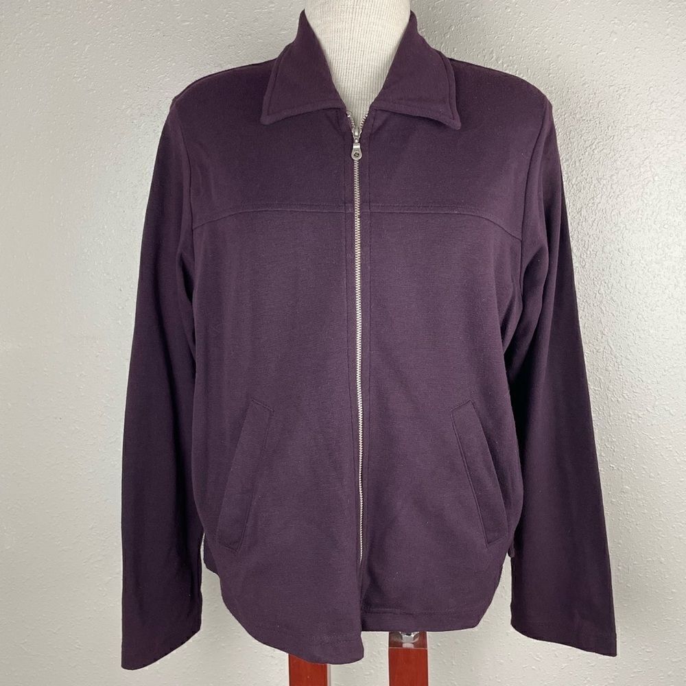 Norton Studio Purple Full Zip Jacket Size M EUC